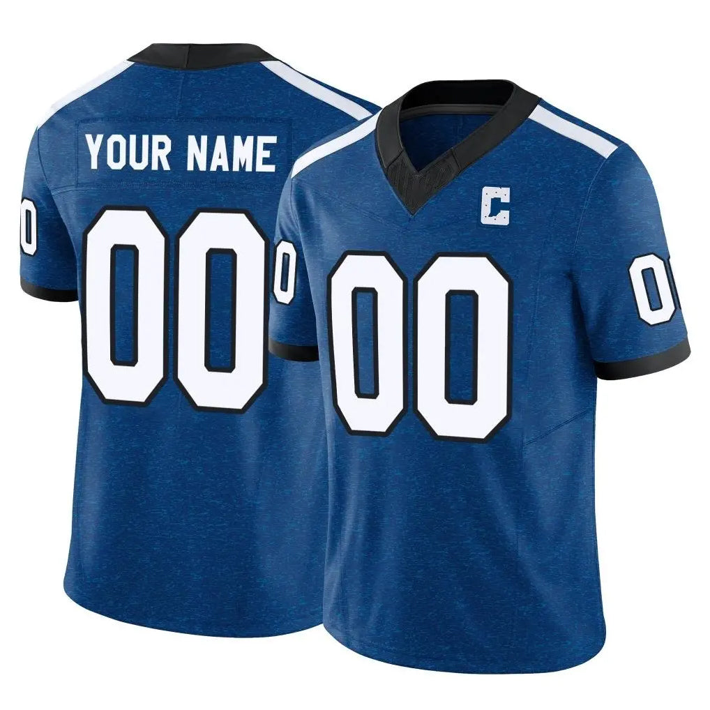 Parkc Custom IN.Colts Royal Limited Indiana Nights Alternate Vapor F.U.S.E. Home Game Any Name & Numbers Stitched Jerseys