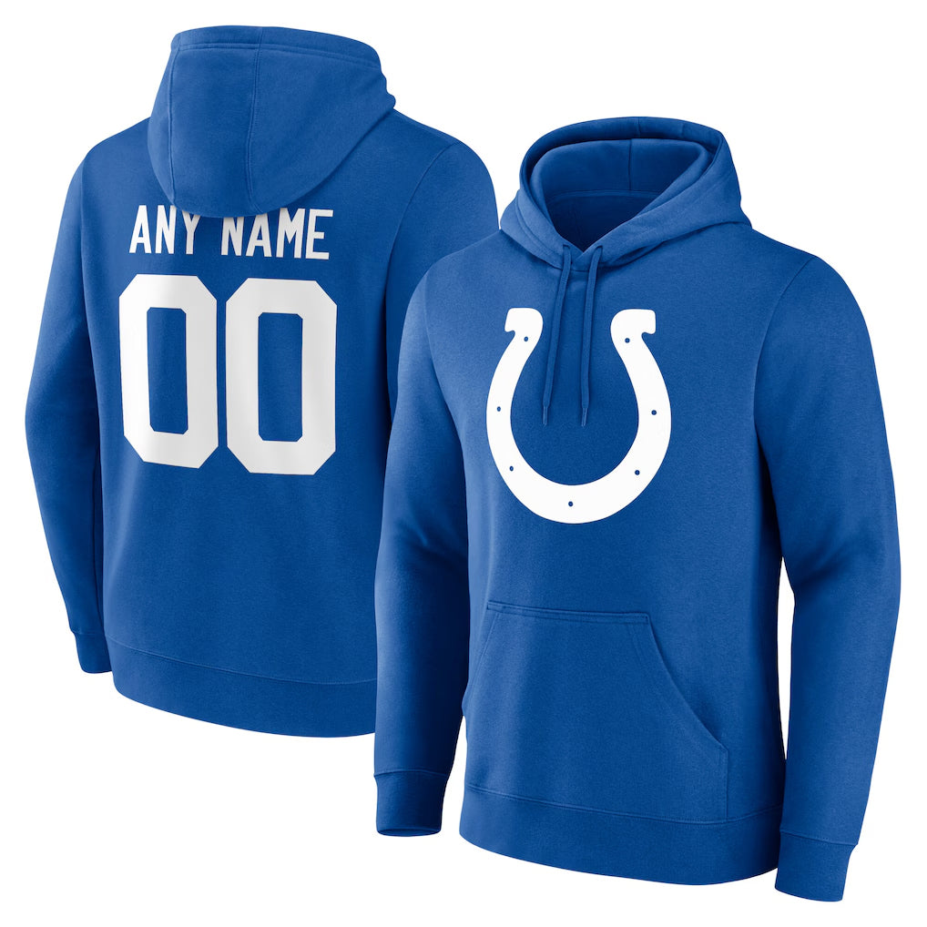 Parkc Custom IN.Colts Royal Pullover Hoodie Limited Any Name & Numbers Stitched Jerseys