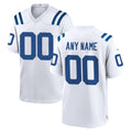 Parkc Custom IN.Colts White Home Game Any Name & Numbers Stitched Jerseys