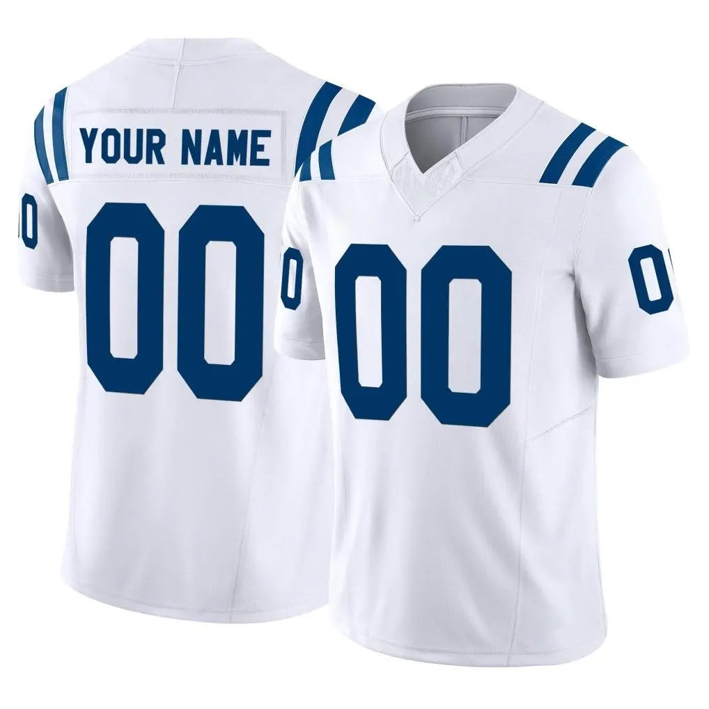 Parkc Custom IN.Colts White Limited Vapor F.U.S.E. Home Game Any Name & Numbers Stitched Jerseys