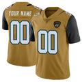Parkc Custom J.Jaguars Gold Vapor Limited Home Game Any Name & Numbers Stitched Jerseys