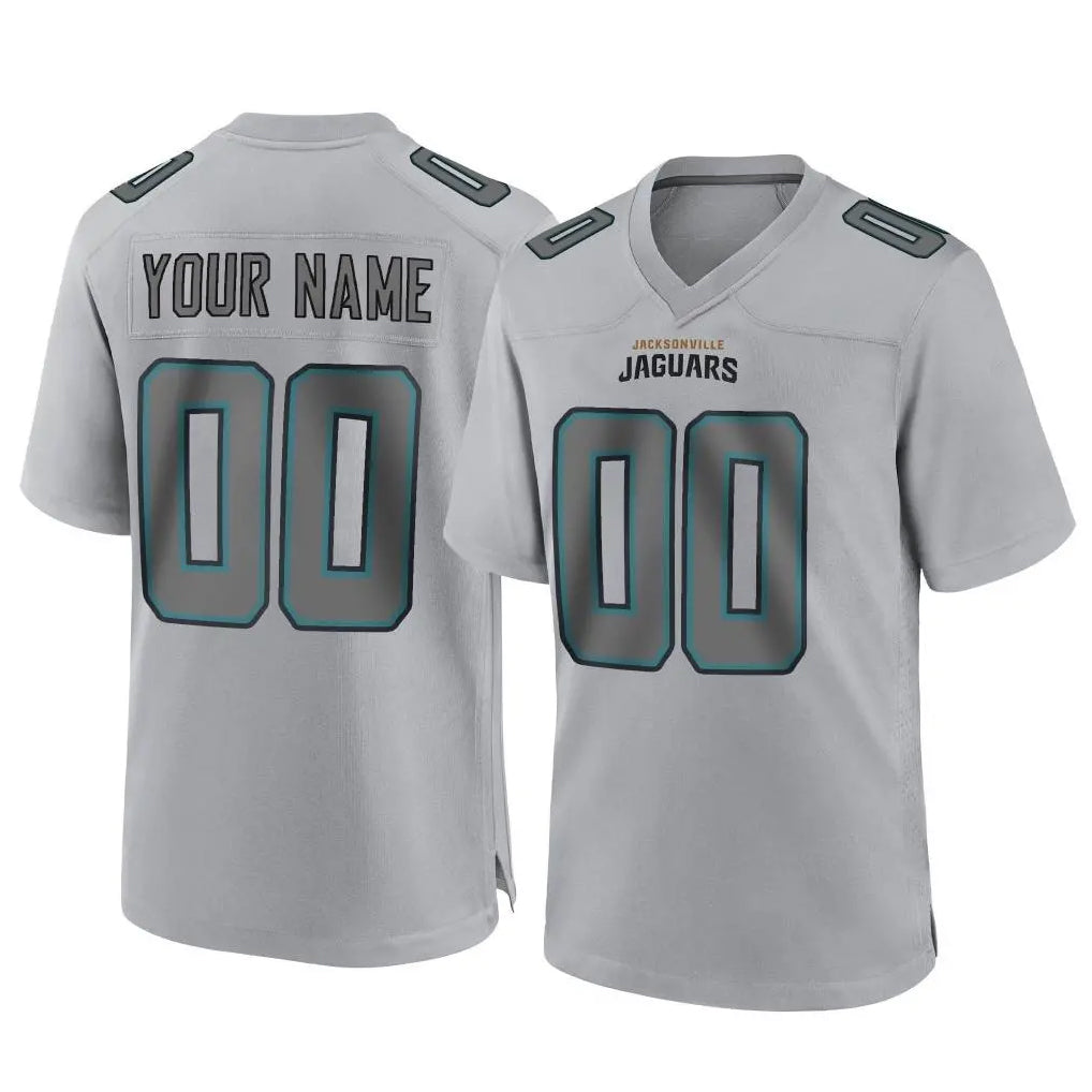 Parkc Custom J.Jaguars Gray Atmosphere Fashion Home Game Any Name & Numbers Stitched Jerseys
