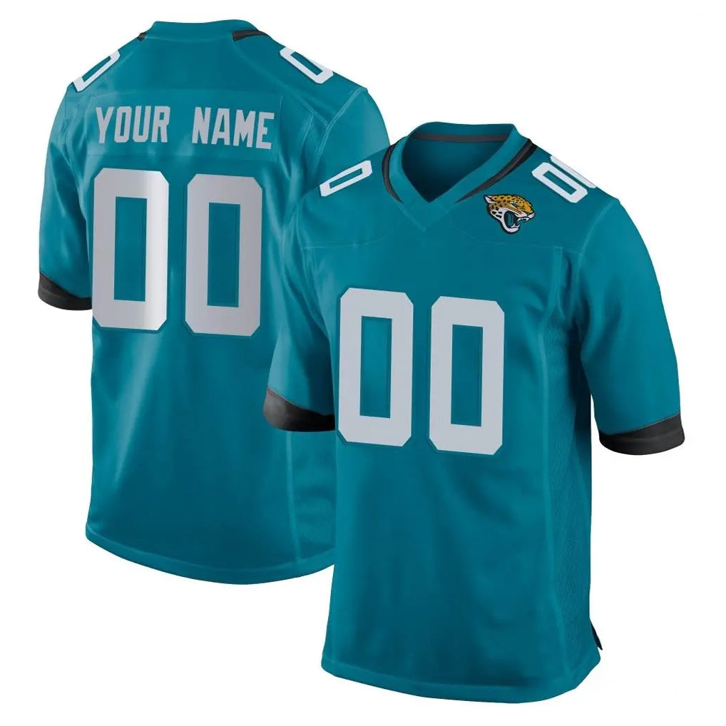 Parkc Custom J.Jaguars Teal Home Game Any Name & Numbers Stitched Jerseys