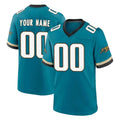 Parkc Custom J.Jaguars Teal Prowler Throwback Limited Home Game Any Name & Numbers Stitched Jerseys