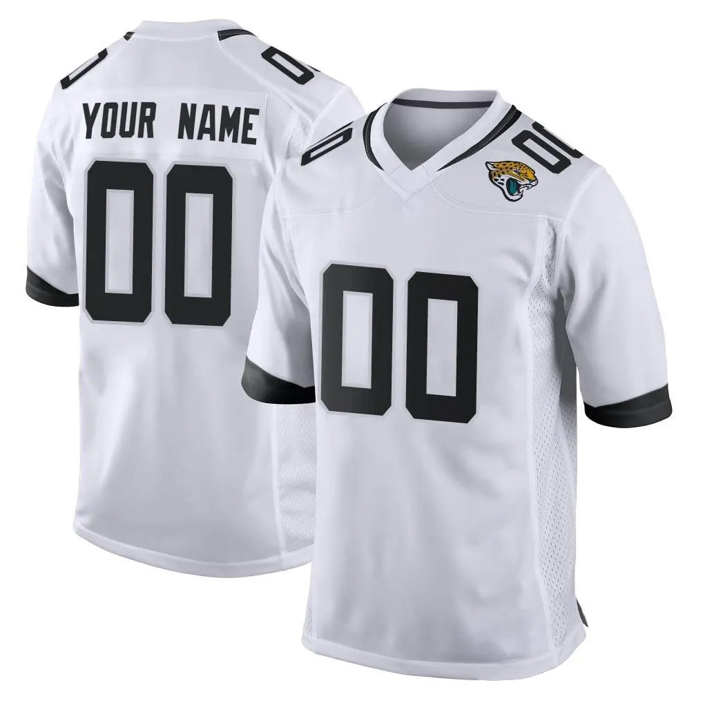 Parkc Custom J.Jaguars White Home Game Any Name & Numbers Stitched Jerseys