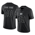 Parkc Custom KC.Chiefs Black Limited Reflective Game Any Name & Numbers Stitched Jerseys