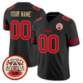 Parkc Custom KC.Chiefs Black Limited Vapor F.U.S.E. Home Game Any Name & Numbers Stitched Jerseys