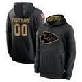 Parkc Custom KC.Chiefs Black Salute to Service Hoodies Limited Game Any Name & Numbers Stitched Jerseys