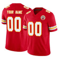 Parkc Custom KC.Chiefs Red Limited Vapor F.U.S.E. Home Game Any Name & Numbers Stitched Jerseys