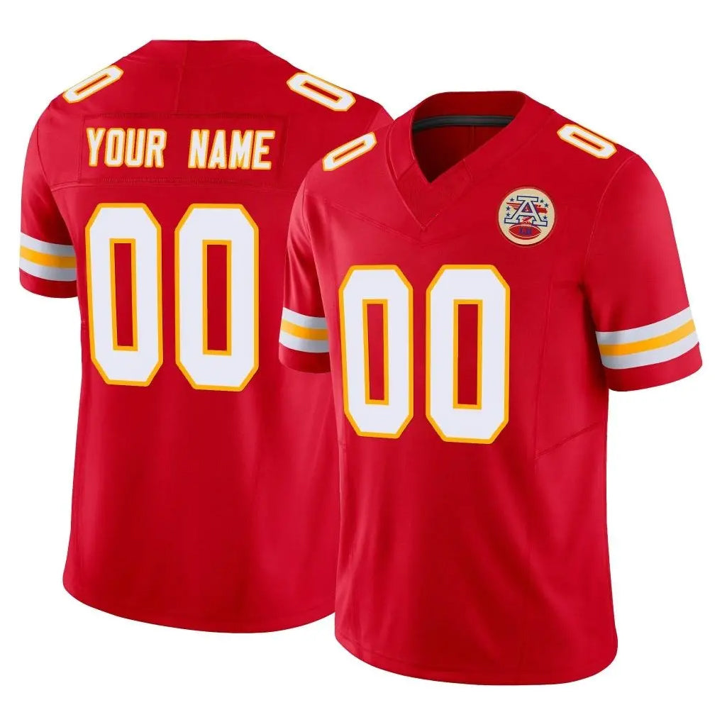 Parkc Custom KC.Chiefs Red Limited Vapor F.U.S.E. Home Game Any Name & Numbers Stitched Jerseys