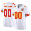 Parkc Custom KC.Chiefs White Limited Vapor F.U.S.E. Home Game Any Name & Numbers Stitched Jerseys