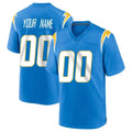 Parkc Custom LA.Chargers Blue Home Game Any Name & Numbers Stitched Jerseys