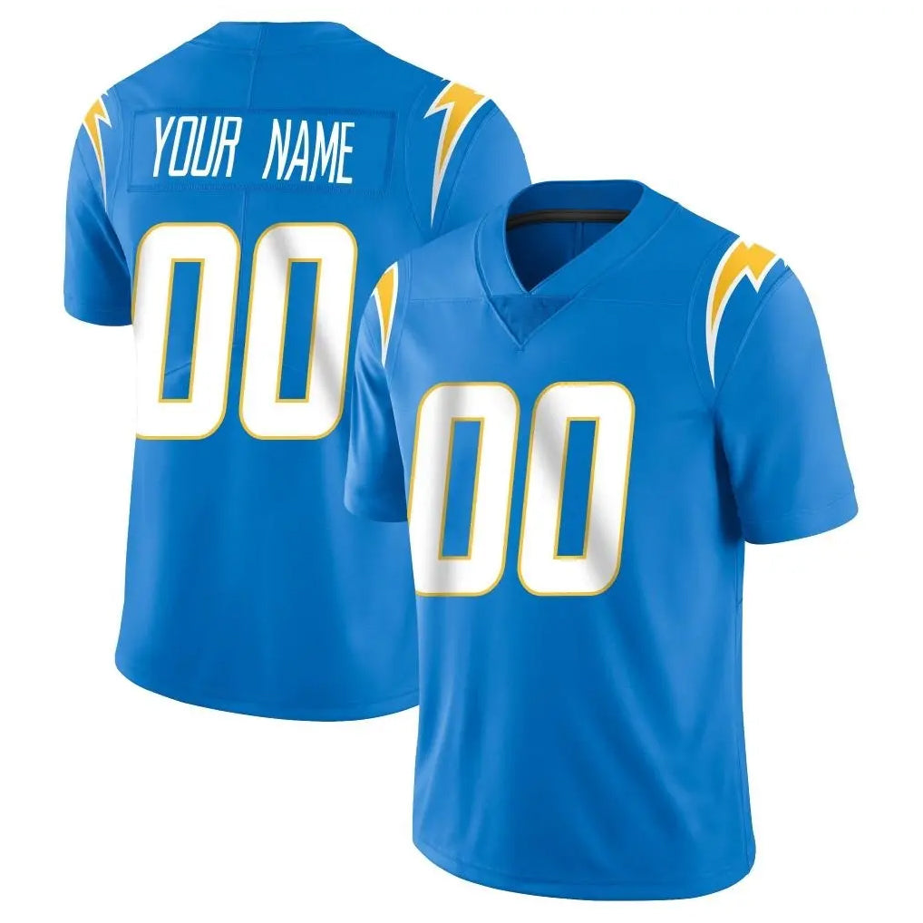 Parkc Custom LA.Chargers Blue Limited Vapor Untouchable Home Game Any Name & Numbers Stitched Jerseys