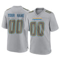 Parkc Custom LA.Chargers Gray Atmosphere Fashion Limited Game Any Name & Numbers Stitched Jerseys