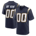 Parkc Custom LA.Chargers Navy Alternate Home Game Any Name & Numbers Stitched Jerseys