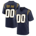 Parkc Custom LA.Chargers Navy Home Game Any Name & Numbers Stitched Jerseys