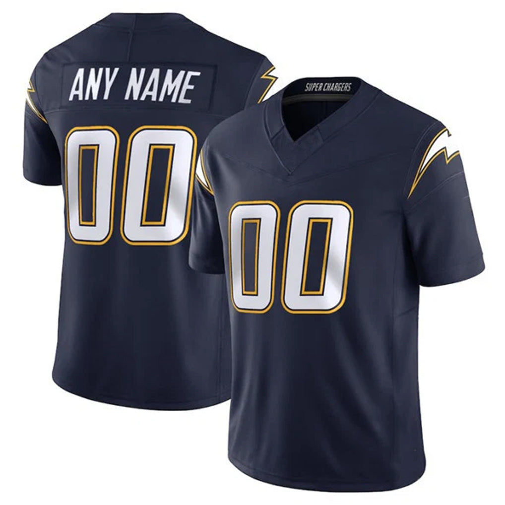 Parkc Custom LA.Chargers Navy Vapor F.U.S.E. Limited Home Game Any Name & Numbers Stitched Jerseys