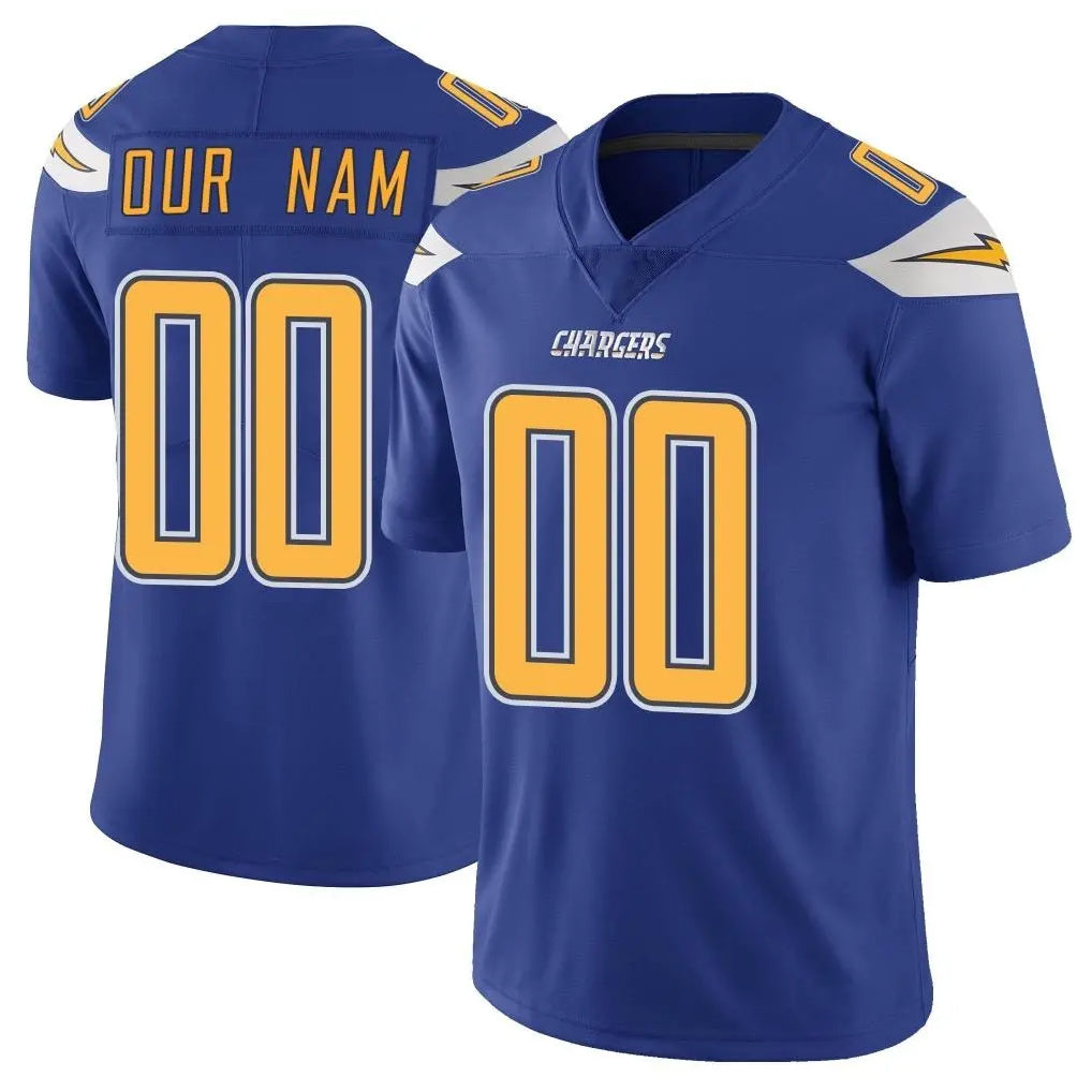 Parkc Custom LA.Chargers Royal Limited Color Rush Vapor Untouchable Home Game Any Name & Numbers Stitched Jerseys