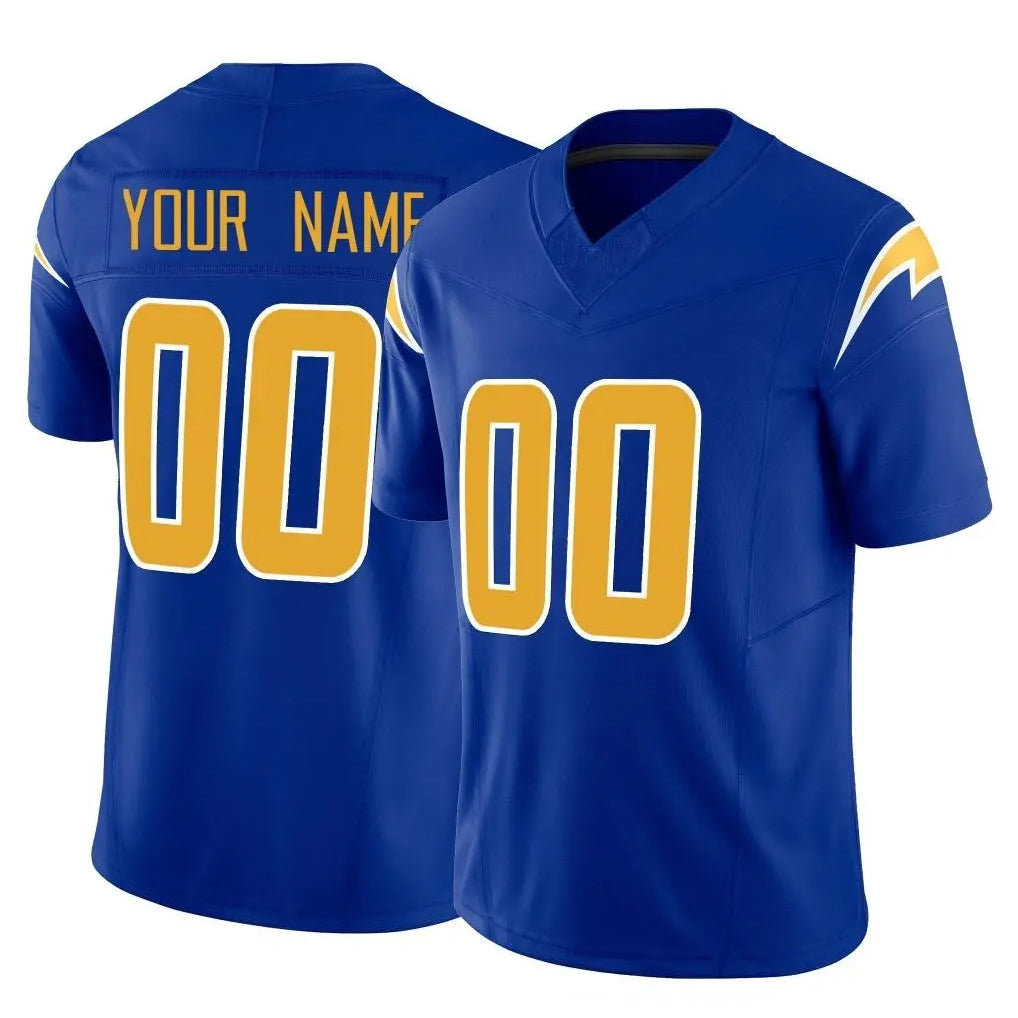Parkc Custom LA.Chargers Royal Limited Vapor F.U.S.E. Home Game Any Name & Numbers Stitched Jerseys