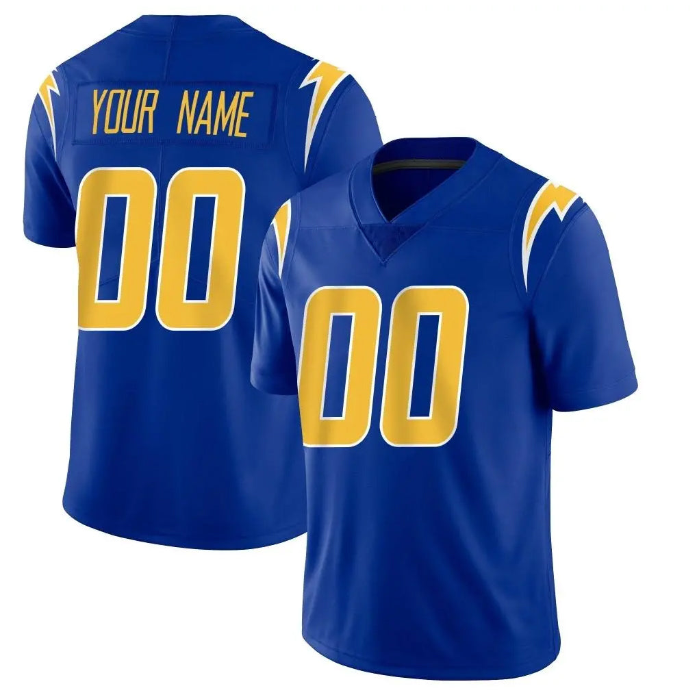 Parkc Custom LA.Chargers Royal Limited Vapor Home Game Any Name & Numbers Stitched Jerseys