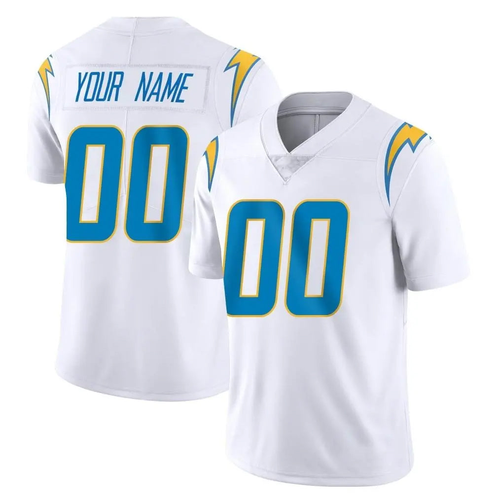Parkc Custom LA.Chargers White Limited Vapor Untouchable Home Game Any Name & Numbers Stitched Jerseys