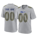 Parkc Custom LA.Rams Gray Atmosphere Fashion Home Game Any Name & Numbers Stitched Jerseys