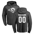 Parkc Custom LA.Rams Gray Pullover Hoodie Limited Game Any Name & Numbers Stitched Jerseys