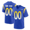 Parkc Custom LA.Rams Royal Home Game Any Name & Numbers Stitched Jerseys