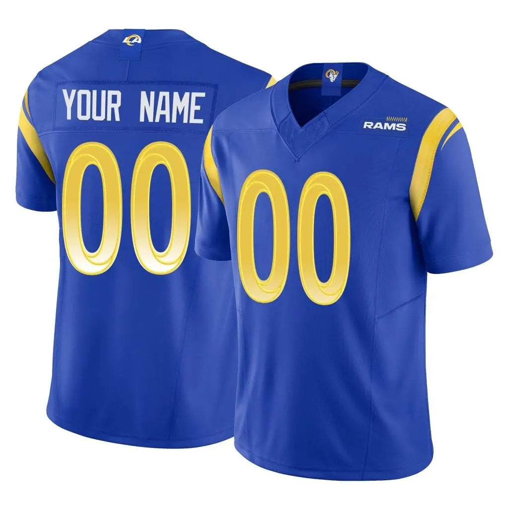 Parkc Custom LA.Rams Royal Limited Vapor F.U.S.E. Home Game Any Name & Numbers Stitched Jerseys