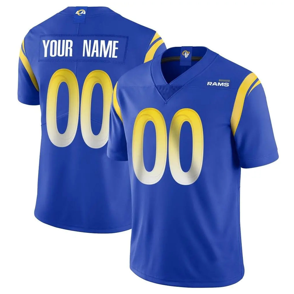 Parkc Custom LA.Rams Royal Limited Vapor Untouchable Home Game Any Name & Numbers Stitched Jerseys