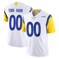 Parkc Custom LA.Rams White Limited Vapor Untouchable Home Game Any Name & Numbers Stitched Jerseys