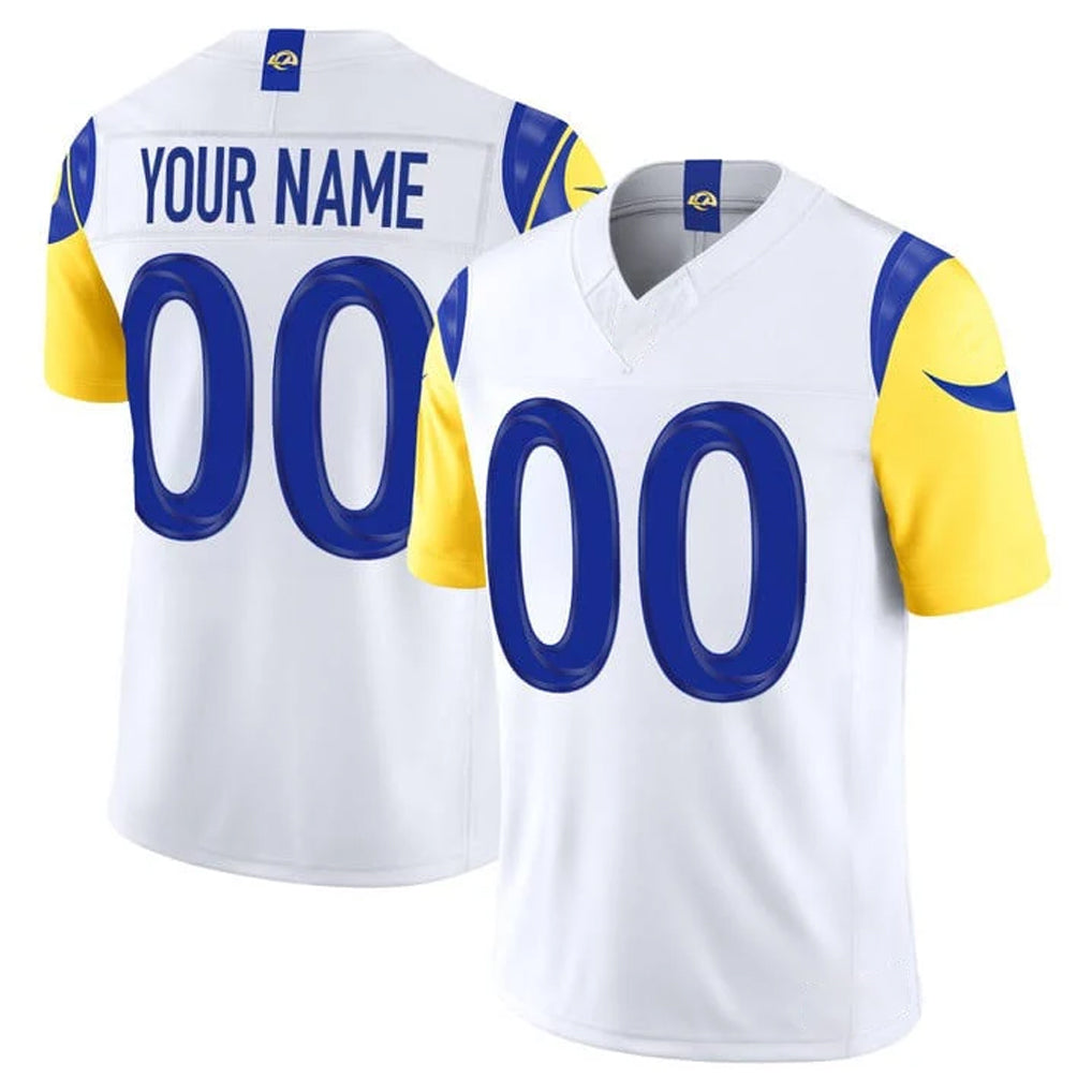 Parkc Custom LA.Rams White Vapor F.U.S.E. Limited Home Game Any Name & Numbers Stitched Jerseys
