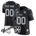 Parkc Custom LV.Raiders Black 65th Anniversary Vapor Limited Home Game Any Name & Numbers Stitched Jerseys