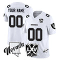 Parkc Custom LV.Raiders White 65th Anniversary Vapor Limited Home Game Any Name & Numbers Stitched Jerseys