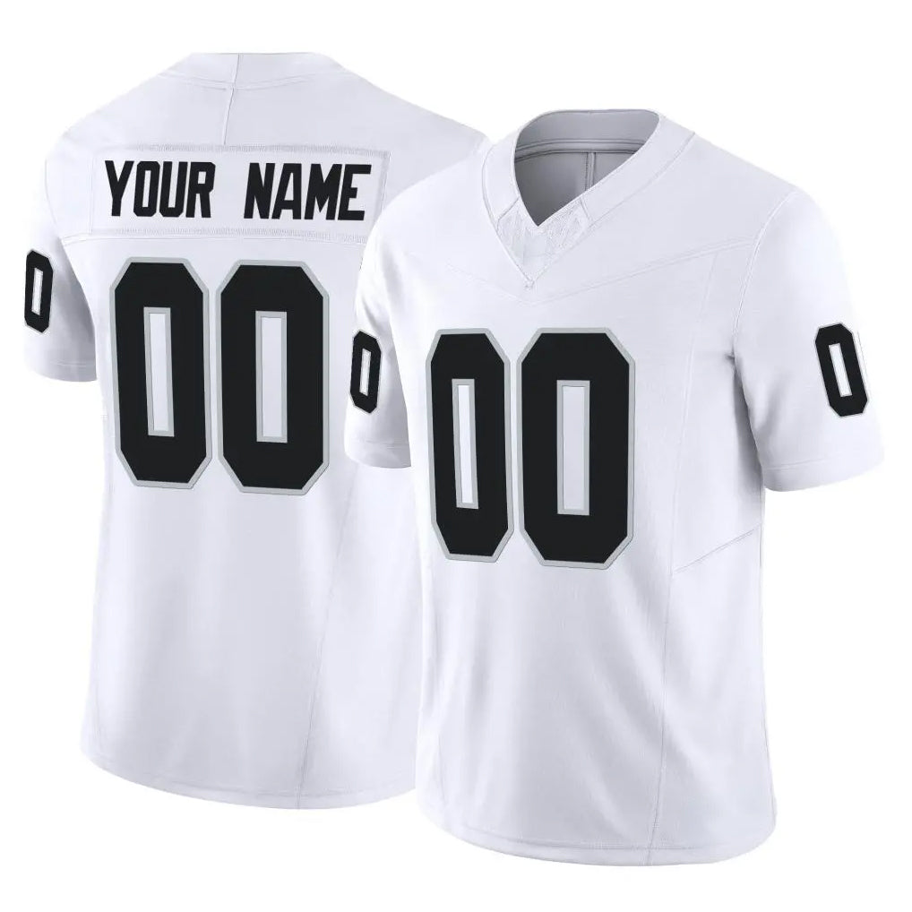 Parkc Custom LV.Raiders White Limited Vapor F.U.S.E. Home Game Any Name & Numbers Stitched Jerseys