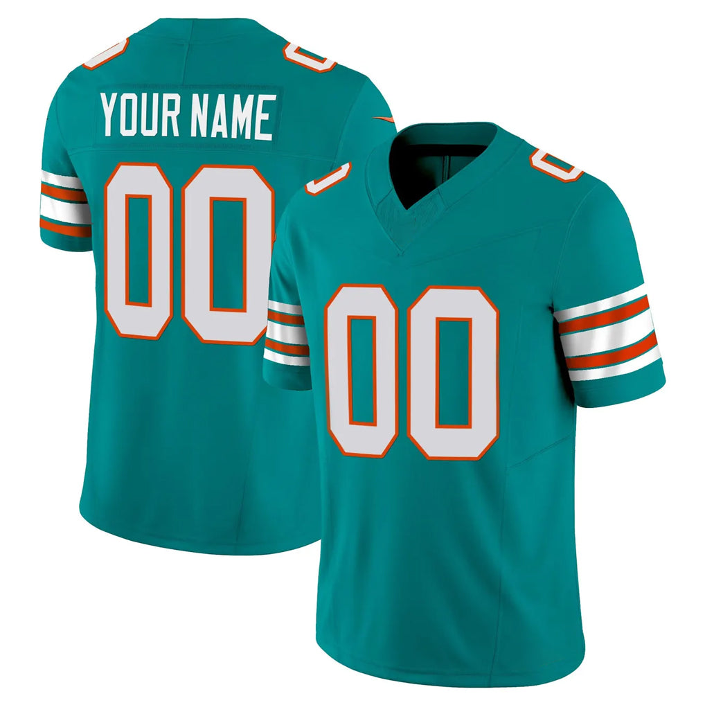 Parkc Custom M.Dolphins Aqua Limited Alternate Vapor F.U.S.E. Home Game Any Name & Numbers Stitched Jerseys