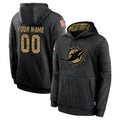Parkc Custom M.Dolphins Black Salute to Service Hoodies Limited Game Any Name & Numbers Stitched Jerseys