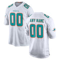 Parkc Custom M.Dolphins White Game Home Any Name & Numbers Stitched Jerseys