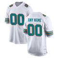 Parkc Custom M.Dolphins White Limited Home Game Any Name & Numbers Stitched Jerseys