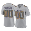 Parkc Custom M.Vikings Gray Atmosphere Fashion Home Game Any Name & Numbers Stitched Jerseys