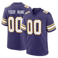 Parkc Custom M.Vikings Purple Classic Home Game Any Name & Numbers Stitched Jerseys