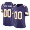 Parkc Custom M.Vikings Purple Limited Classic Vapor F.U.S.E. Home Game Any Name & Numbers Stitched Jerseys