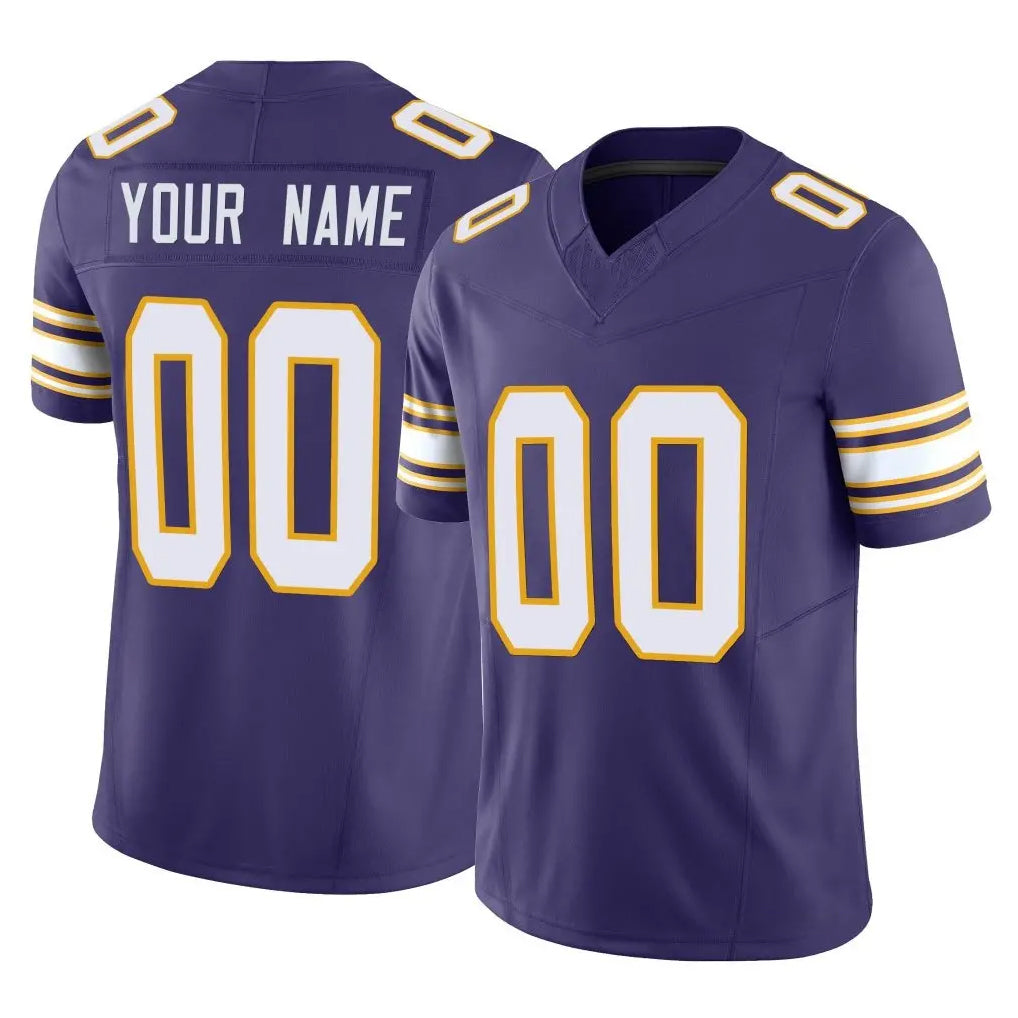Parkc Custom M.Vikings Purple Limited Classic Vapor F.U.S.E. Home Game Any Name & Numbers Stitched Jerseys