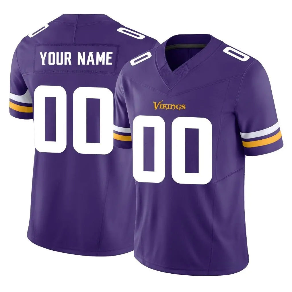 Parkc Custom M.Vikings Purple Limited Vapor F.U.S.E. Home Game Any Name & Numbers Stitched Jerseys