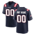 Parkc Custom NE.Patriots Navy Home Game Any Name & Numbers Stitched Jerseys