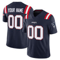 Parkc Custom NE.Patriots Navy Limited Vapor F.U.S.E. Home Game Any Name & Numbers Stitched Jerseys
