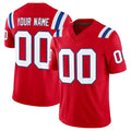 Parkc Custom NE.Patriots Red Limited Vapor F.U.S.E. Home Game Any Name & Numbers Stitched Jerseys