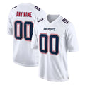 Parkc Custom NE.Patriots White Fashion Limited Home Game Any Name & Numbers Stitched Jerseys