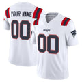 Parkc Custom NE.Patriots White Limited Vapor F.U.S.E. Home Game Any Name & Numbers Stitched Jerseys