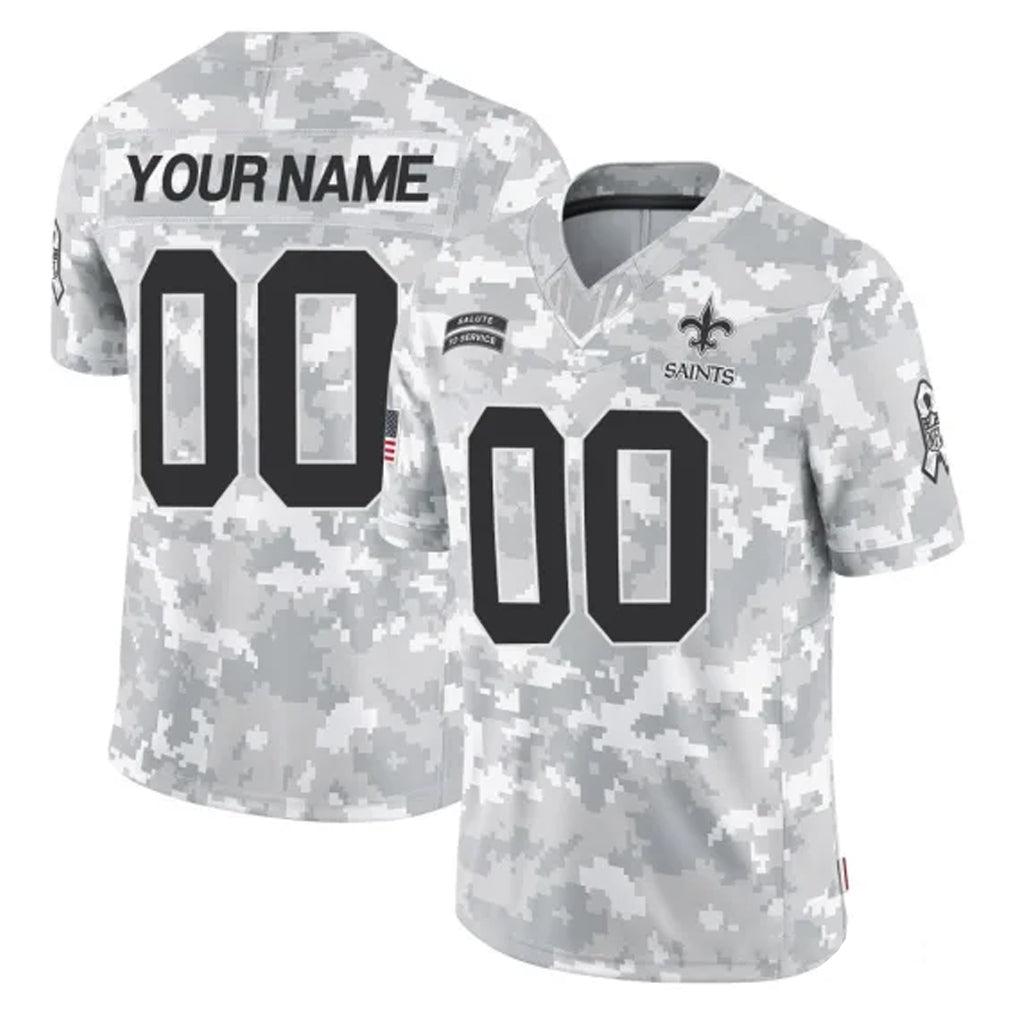 Parkc Custom NO.Saints Arctic Camo Salute To Service Limited Game Any Name & Numbers Stitched Jerseys
